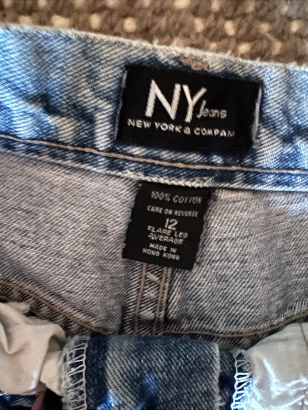 New York & Company Light Blue Flare Jeans - NY Jeans